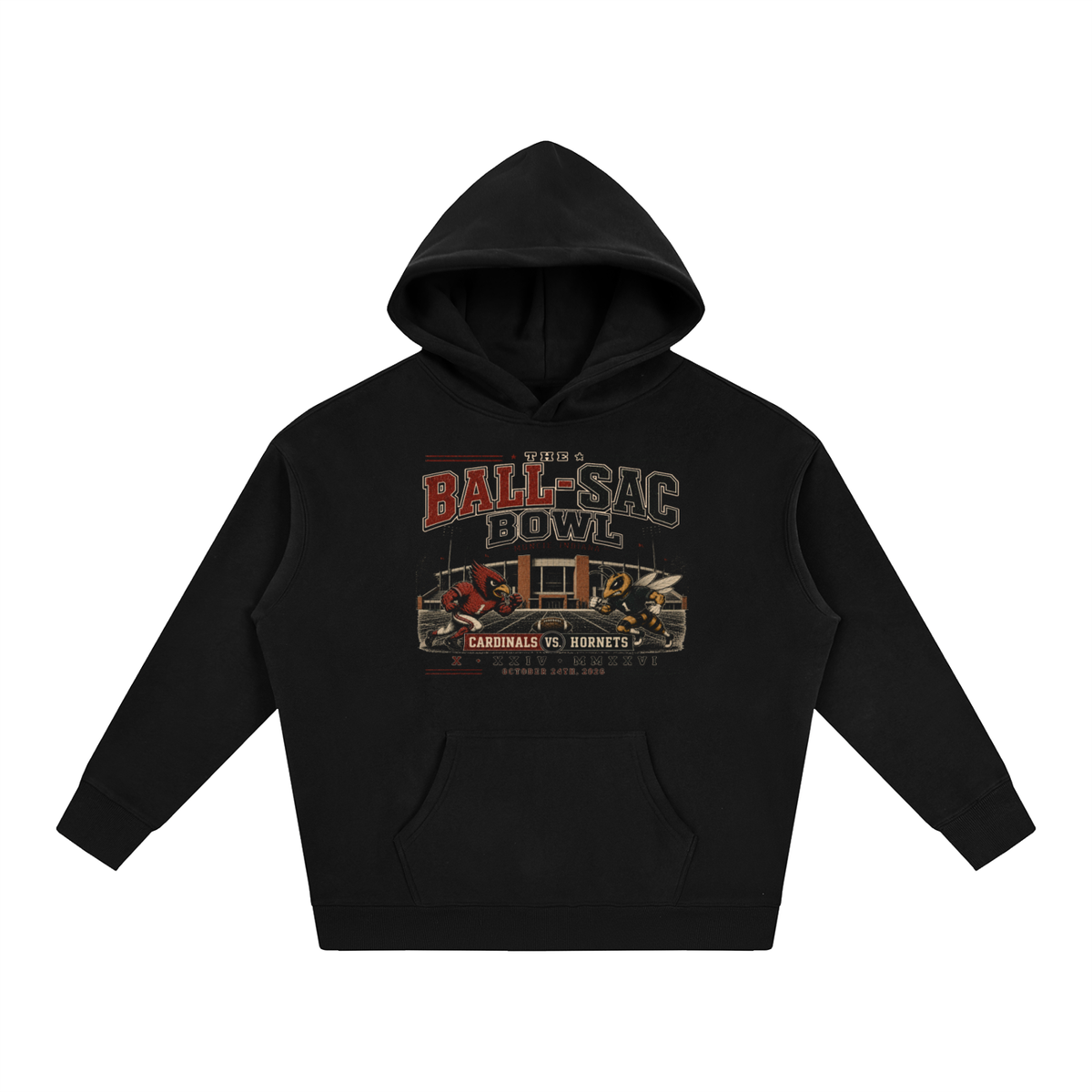 Vintage Mascots - Oversize Fleeced Hoodie